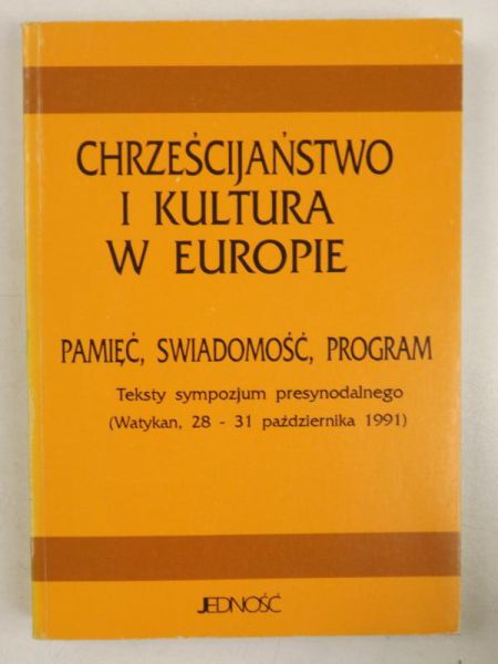 Chrześcijaństwo i kultura w Europie, pamięć, świadomość, program