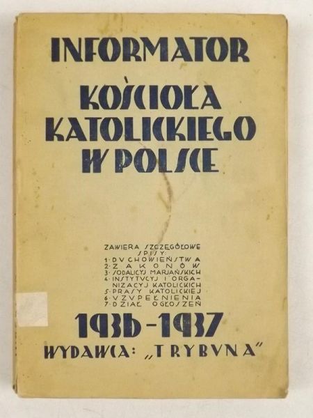 Informator Kościoła Katolickiego w Polsce 1936-1937