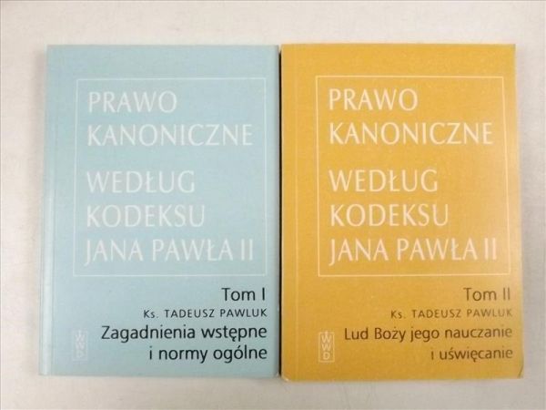 Prawo kanoniczne według kodeksu Jana Pawła II, tomy I-II