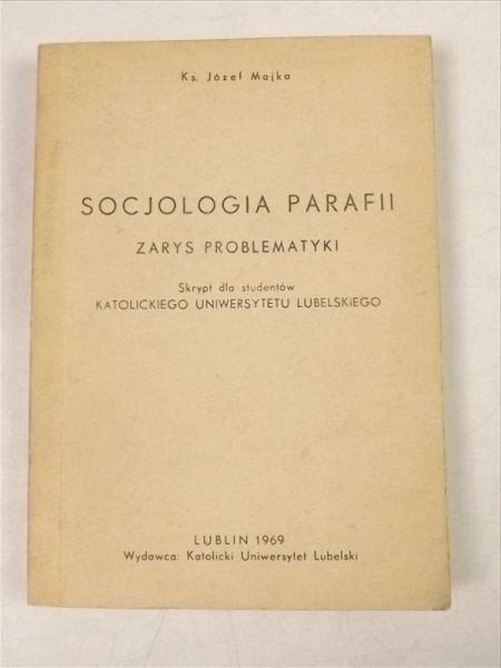 Socjologia parafii zarys problematyki