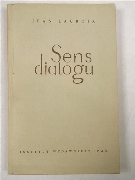 Lacroix Jean - Sens dialogu