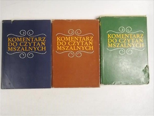 Komentarz do czytań mszalnych, Tom I - III