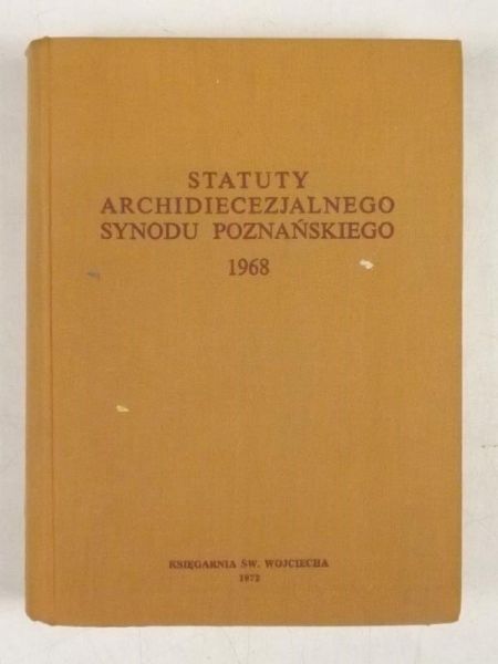Statuty archidiecezjalnego synodu poznańskiego