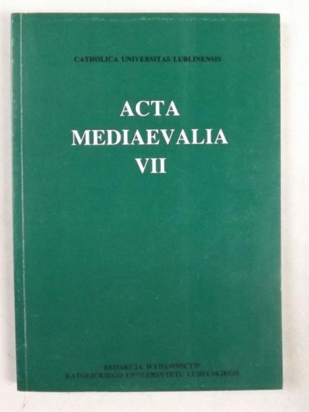 Acta Mediaevalia VII