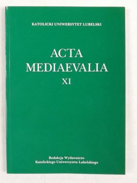 Raczyńska Barbara - Acta Mediaevalia XI