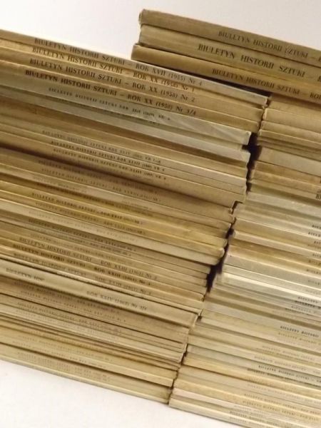 Biuletyn Historii Sztuki, 103 numery z lat 1950 - 1982