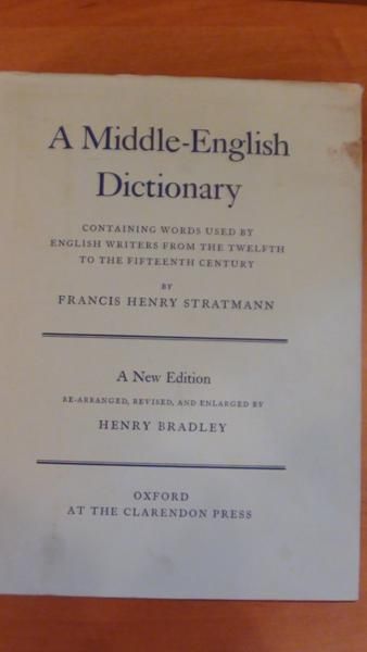 Stratmann Francis ,    - A Middle-English Dictionary