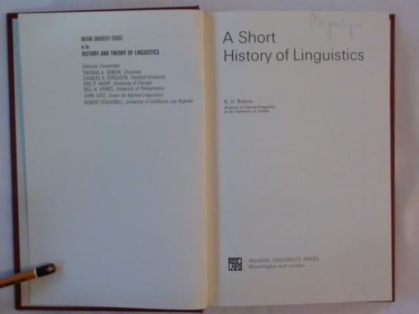 A Short History of Linguistics