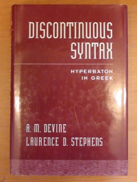 Devine A. M.,   - Discontinuous syntax