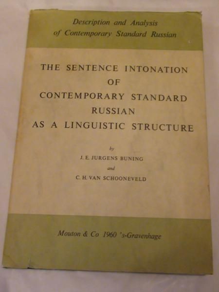 Buning J.E. Jurgens,   - The Sentence Intonation of Contemporary Standard Russian as a Linguistic Structure