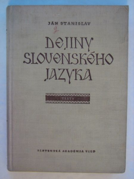 Deiny Slovenskeho Jazyka Tom III