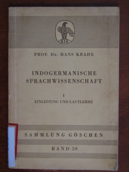 Krahe Hans - Indogermanische Sprachwissenschaft Tom I