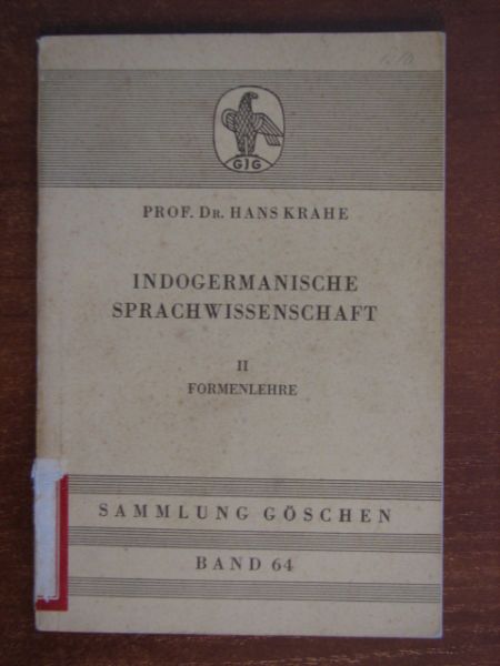 Krahe Hans - Indogermanische Sprachwissenschaft Tom II
