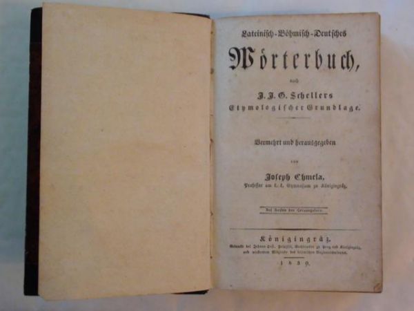 Lateinisch-Böhmisch-Deutsches Woerterbuch 1830 r.