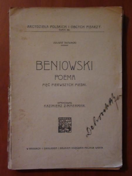 Beniowski poema. Pięć pierwszych pieśni