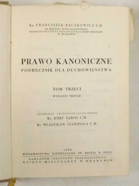 Prawo kanonicze, Tom III