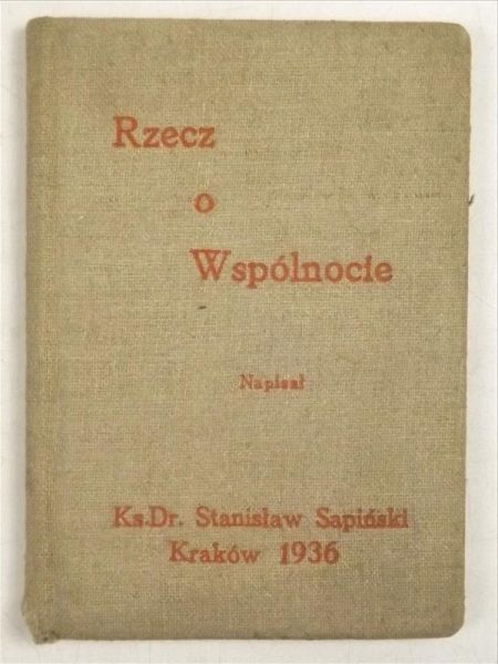 Rzecz o wspólnocie, 1939 r.