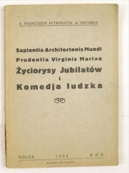 Życiorysy Jubilatów i Komedja ludzka, 1934 r.