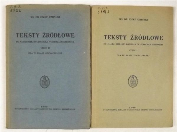 Teksty źródłowe, Tom I- II, 1938 r.