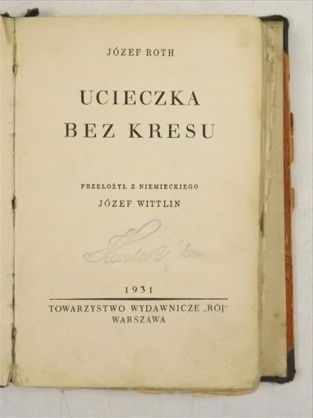 Ucieczka bez kresu, 1931 r.