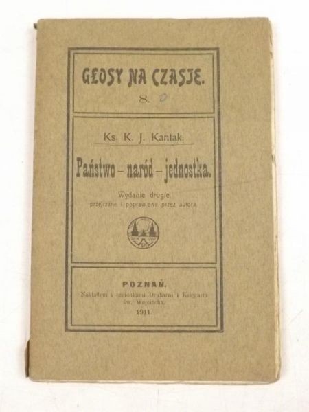 Państwo - naród - jednostka, 1911 r.