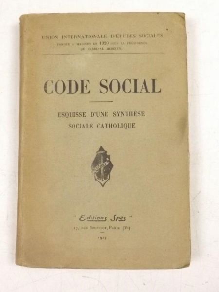 Code Social, 1927 r.