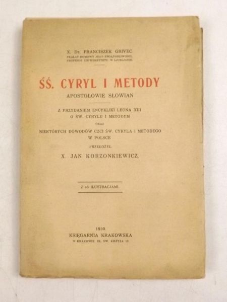 Grivec Franciszek - Śś. Cyryl i Metody apostołowie Słowian, 1930 r.