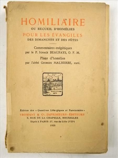Homiliaire. Ou Recueil d'homelies pour les Evangiles des dimanches et des fetes, 1925 r.