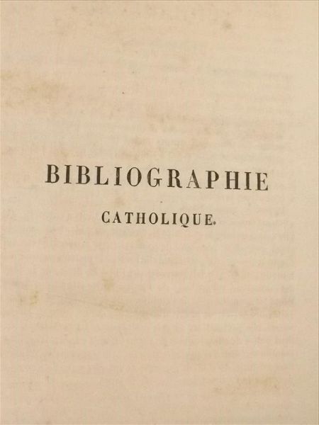 Bibliographie Catholique, Tome LIII, 1876 r.