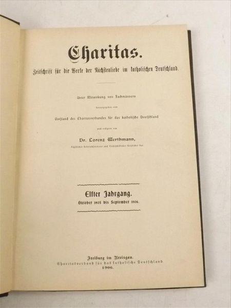 Charitas. Beitichrift die Werte der Nachitenliebe im fatholiichen Deutichland, 1905 r.