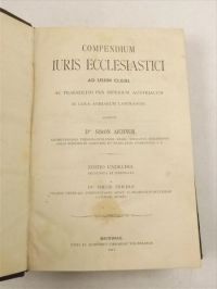 Aichner Simon - Compedium Iuris Ecclesiastici, 1911 r.