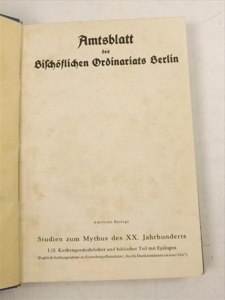 Amtsblatt des Bischöflichen Ordinariats Berlin, 1935 r.