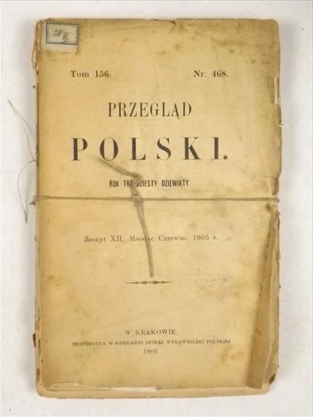 Przegląd Polski, Rok XXXIX, 1905 r.