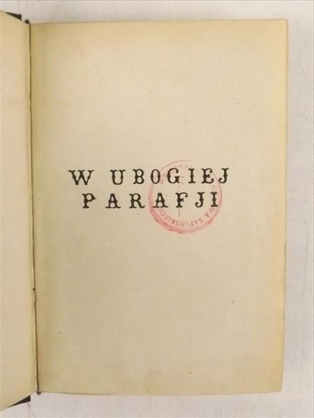 W ubogiej parafji, około 1920 r.