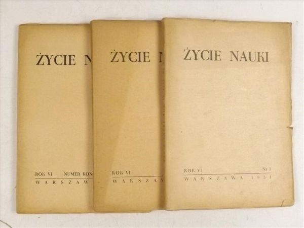 Leśnodorski Bogusław (red.) - Życie nauki, rok VI, 1951, nr 3-6