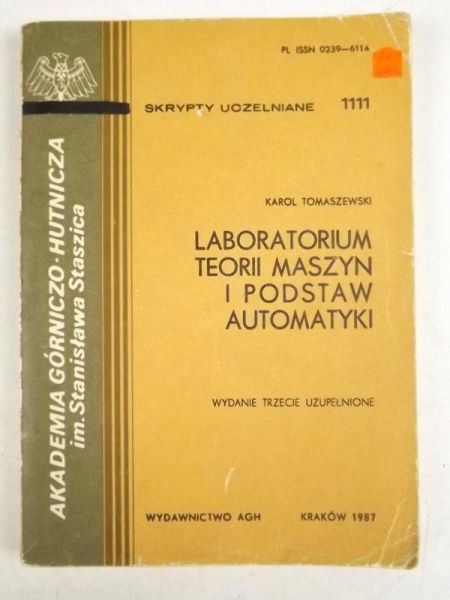 Laboratorium teorii maszyn i podstaw automatyki