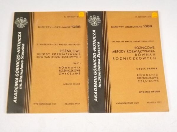 Białas S., Olajossy A. - Róznicowe metody rozwiązywania równań różniczkowych, część I i II