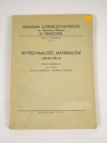 Wytrzymałość materiałów, laboratorium