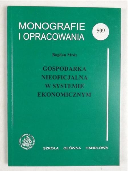 Gospodarka nieoficjalna w systemie ekonomicznym