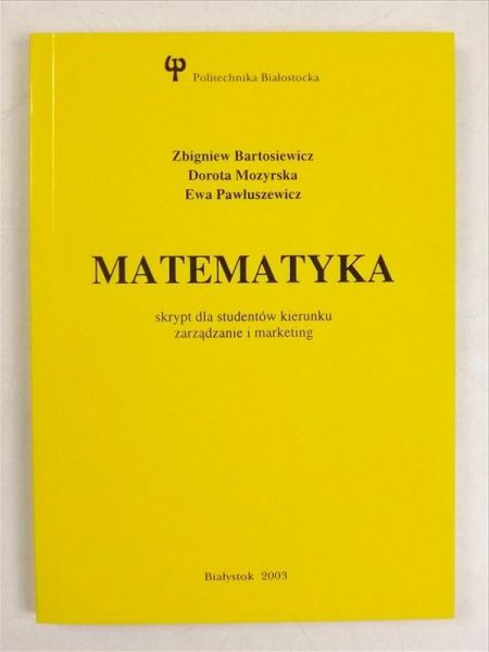 Bartosiewicz Zbigniew - Matematyka