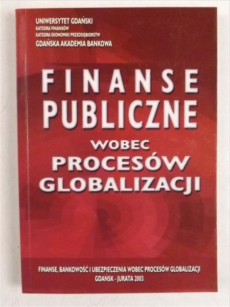 Finanse publiczne wobec procesów globalnych