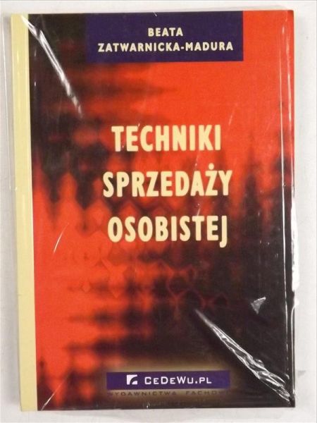 Madura Beata - Techniki sprzedaży osobistej