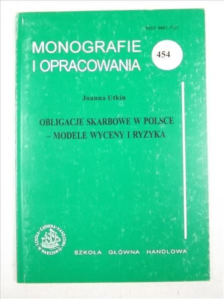 Obligacje skarbowe w Polsce - modele wyceny i ryzyka