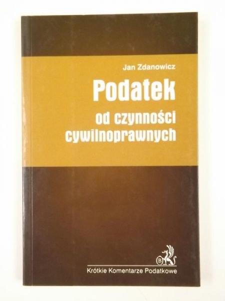 Podatek od czynności cywilnoprawnych