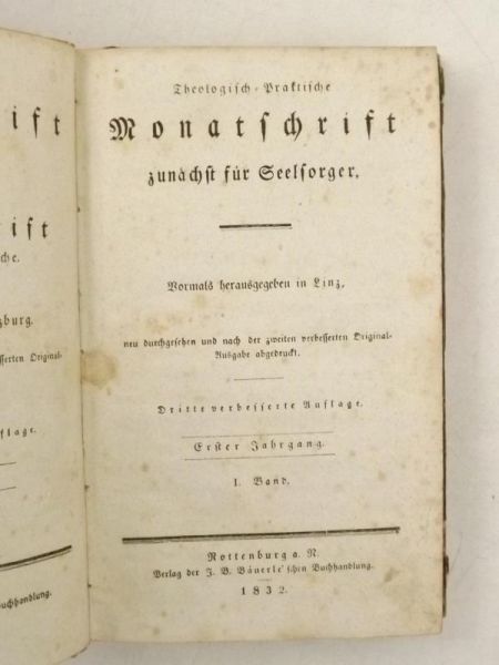 Theologisch - Praktisch Monatsschrift, Tom I, 1832 r.
