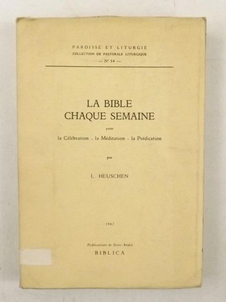 La Bible Chaque Semaine