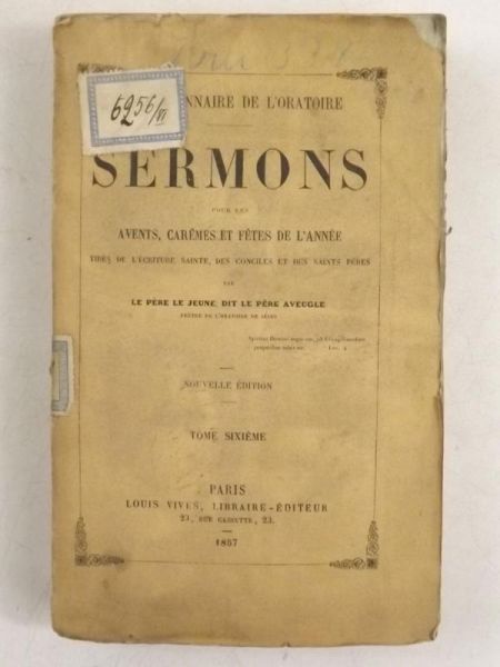 Les Missionnaire De L' Oratoire Sermons, 1857 r.