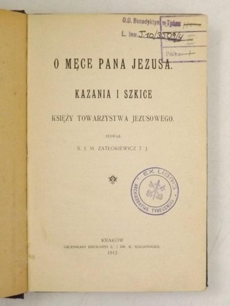 O Męce Pana Jezusa, 1912 r.