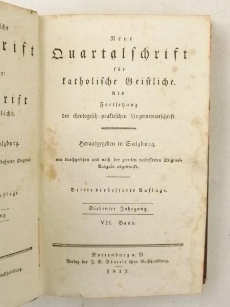 Theologisch - Praktisch Monatsschrift, Tom VII, 1833 r.
