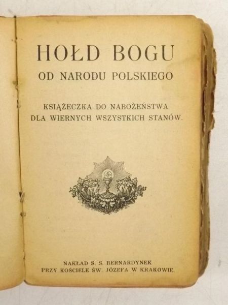 Hołd Bogu od Narodu Polskiego, 1927 r.